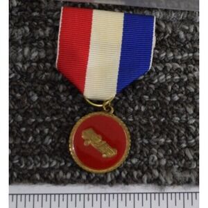 Cub Scouts BSA Pinewood Derby RED Car Round Award Medal Ribbon Uniform Badge